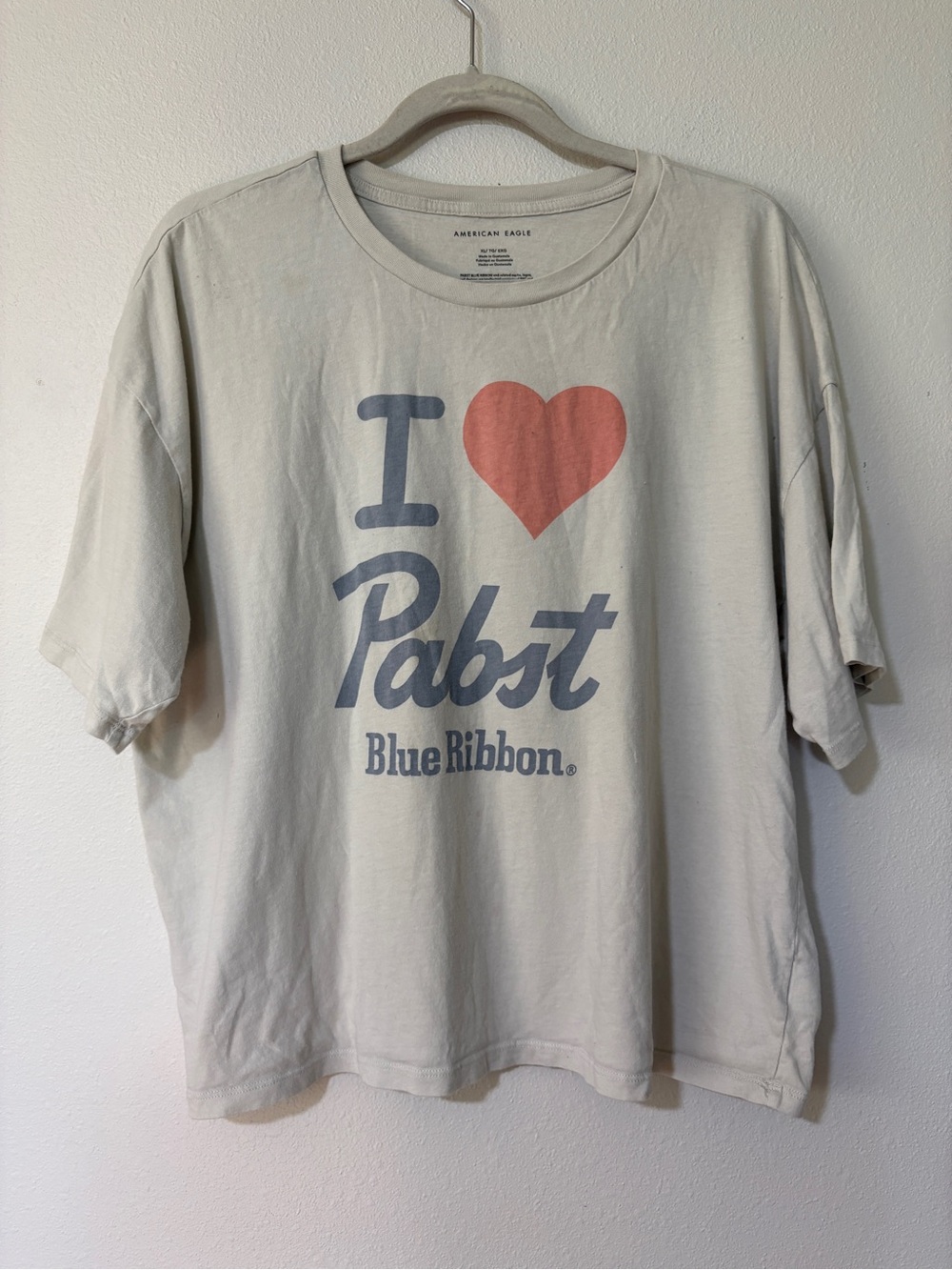 American Eagle I Heart Pabst Blue Ribbon Tee